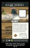 2000 Upper Deck Game Jersey Autograph Numbered #CR