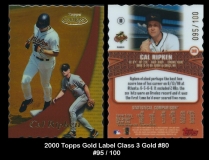 2000 Topps Gold Label Class 3 Gold #80