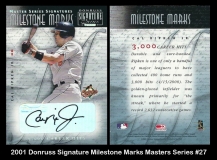 2001 Donruss Signature Milestone Marks Masters Series #27