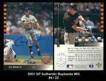 2001 SP Authentic Buybacks #63