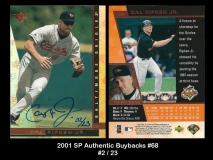 2001 SP Authentic Buybacks #68