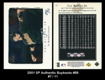 2001 SP Authentic Buybacks #69
