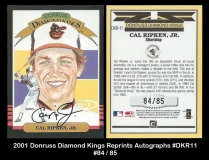2001 Donruss Diamond Kings Reprints Autographs #DKR11