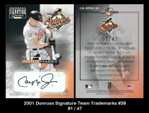 2001 Donruss Signature Team Trademarks #39