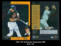 2001 SP Authentic Buybacks #66