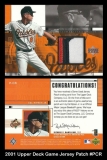 2001 Upper Deck Game Jersey Patch #PCR2