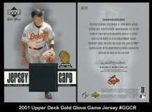 2001 Upper Deck Gold Glove Game Jersey #GGCR