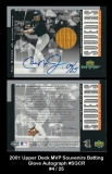 2001 Upper Deck MVP Souvenirs Batting Glove Autograph #SGCR