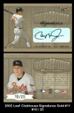 2002 Leaf Clubhouse Signatures Gold #11