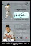 2002 Leaf Clubhouse Signatures Silver #9