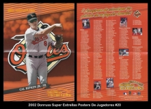 2002 Donruss Super Estrellas Posters De Jugadores #20