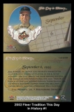 2002 Fleer Tradition This Day in History #1