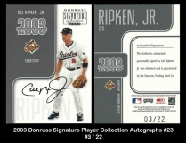 2003 Donruss Signature Player Collection Autographs #23