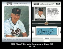 2003 Playoff Portraits Autographs Silver #62