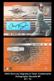2003 Donruss Signature Team Trademarks Autographs Decade #6