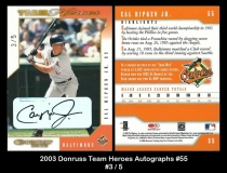 2003 Donruss Team Heroes Autographs #55