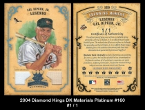 2004 Diamond Kings DK Materials Platinum #160
