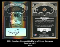 2004 Absolute Memorabilia Marks of Fame Signature Spectrum #11