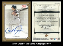 2004 Greats of the Game Autographs #CR