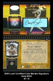 2004 Leaf Certified Cuts Marble Signature Gold #222