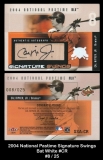 2004 National Pastime Signature Swings Bat White #CR