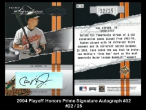 2004 Playoff Honors Prime Signature Autograph #32