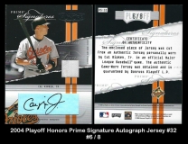 2004 Playoff Honors Prime Signature Autograph Jersey #32