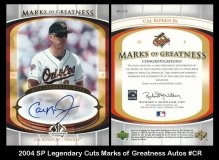 2004 SP Legendary Cuts Marks of Greatness Autos #CR