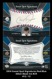 2004 Sweet Spot Signatures Red-Blue Stitch Black Ink #CR