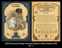 2004 Diamond Kings Framed Platinum Black Sepia #160