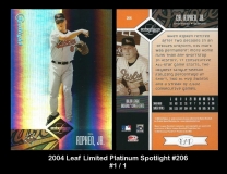 2004 Leaf Limited Platinum Spotlight #206