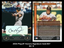 2004 Playoff Honors Signature Gold #27