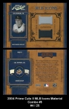 2004 Prime Cuts II MLB Icons Material Combo #5