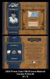 2004 Prime Cuts II MLB Icons Material Combo Prime #4