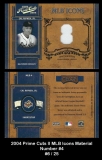 2004 Prime Cuts II MLB Icons Material Number #4