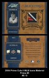 2004 Prime Cuts II MLB Icons Material Prime #5