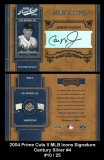 2004 Prime Cuts II MLB Icons Signature Century Silver #4
