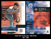 2004 SP Authentic 199 #162