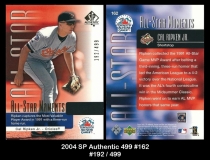 2004 SP Authentic 499 #162