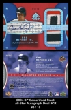 2004 SP Game Used Patch All-Star Autograph Dual #CR