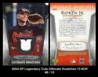 2004 SP Legendary Cuts Ultimate Swatches 10 #CR