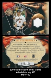 2004 Studio Spirit of the Game Material Jersey #20