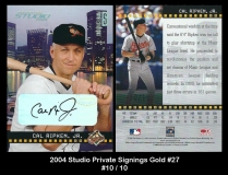 2004 Studio Private Signings Gold #27