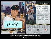 2004 Studio Private Signings Silver #27