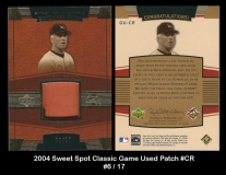 2004 Sweet Spot Classic Game Used Patch #CR