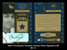 2004 Throwback Threads Century Stars Signature #9