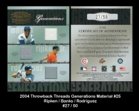 2004 Throwback Threads Generations Material #25