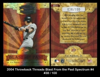 2004 Throwback Threads Blast From the Past Spectrum #4