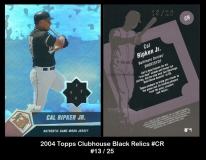 2004 Topps Clubhouse Black Relics #CR
