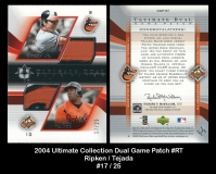2004 Ultimate Collection Dual Game Patch #RT